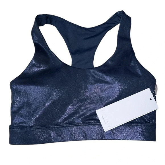 Anthropologie All Fenix Sports Bra Liquid Navy NWT XS - Picture 1 of 4